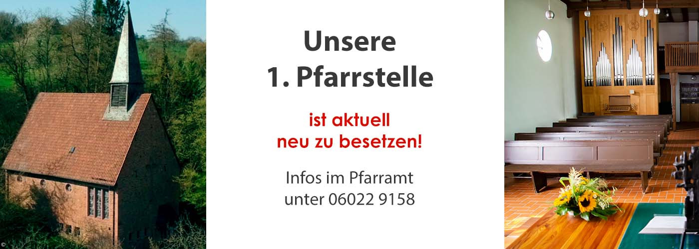 Pfarrstelle jetzt neu zu besetzen