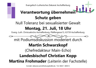 Veranstaltung: Verantwortung übernehmen – Schutz geben