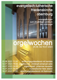 Orgelwochen Obernburg