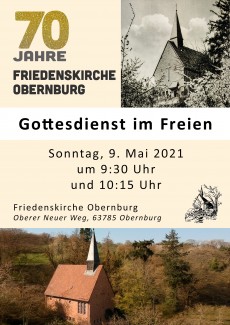 70 Jahre Friedenskirche Obernburg - Gottesdienst im Freien